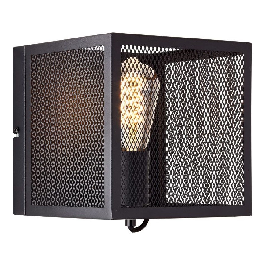 Brilliant - Φωτιστικό τοίχου MAZE 1xE27/40W/230V μαύρο