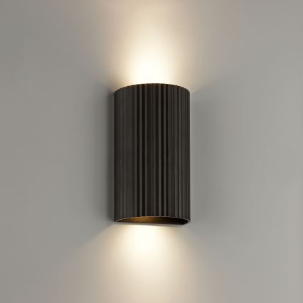 Brilliant - Φωτιστικό τοίχου UNDULA 2xGU10/10W/230V μαύρο