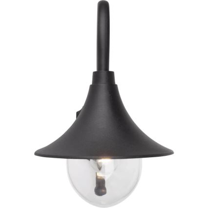 Brilliant - Φωτιστικό τοίχου εξωτερικού χώρου BERNA 1xE27/60W/230V IP44 μαύρο