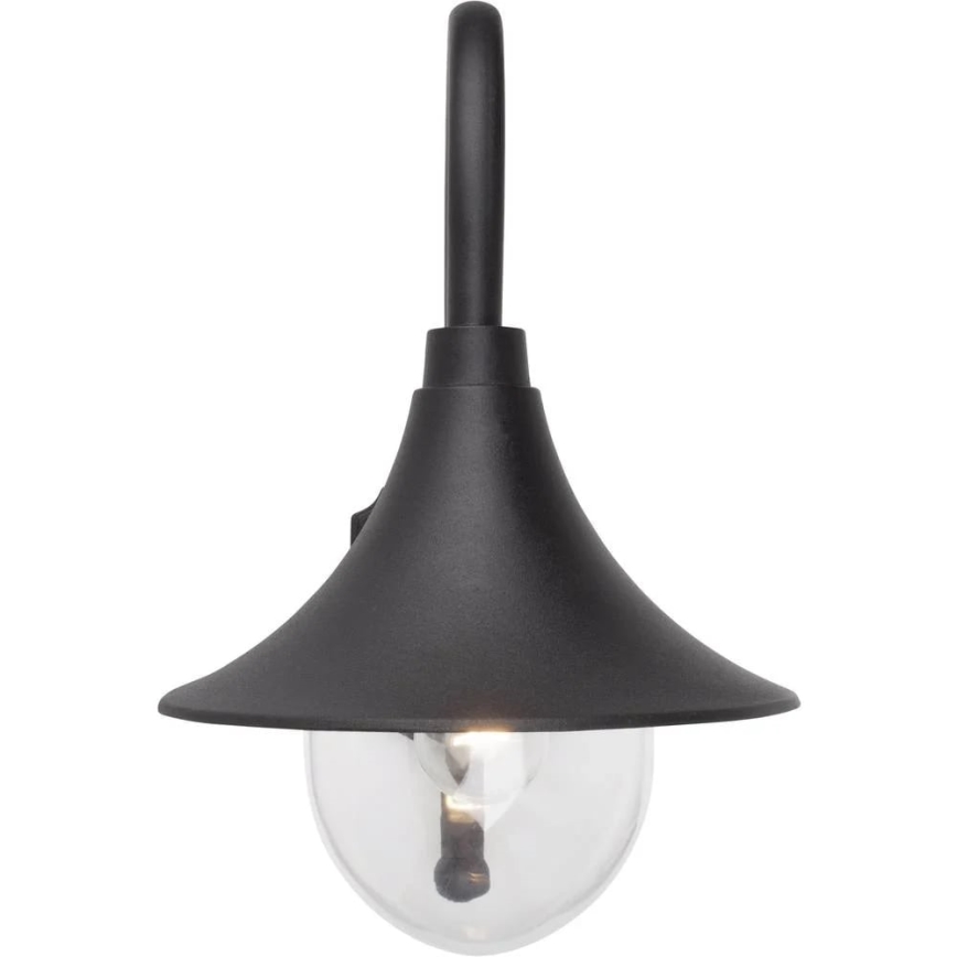 Brilliant - Φωτιστικό τοίχου εξωτερικού χώρου BERNA 1xE27/60W/230V IP44 μαύρο