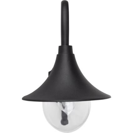 Brilliant - Φωτιστικό τοίχου εξωτερικού χώρου BERNA 1xE27/60W/230V IP44 μαύρο
