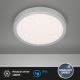Brilo 3649-014 - Φωτιστικό οροφής μπάνιου LED RUNA LED/18,5W/230V IP44 ασήμι