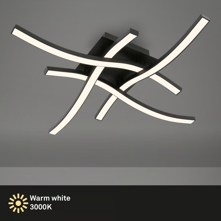 Brilo 3677-045 - Φωτιστικό οροφής LED/14,4W/230V μαύρο