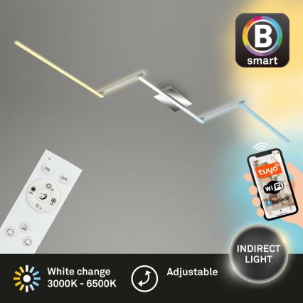 Brilo 3737-018 - LED Dimmable φωτιστικό οροφής SMART LED/24W/230V 3000-6500K Wi-Fi Tuya + τηλεχειριστήριο