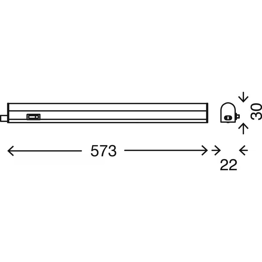 Brilo - Φωτιστικό LED κάτω από ντουλάπια LED/8W/230V 4000K 58,5 cm