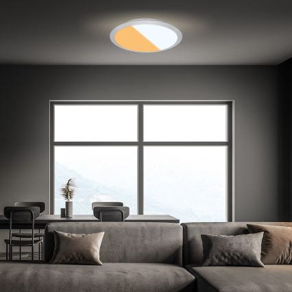 Brilo - LED Φωτιστικό οροφής για μπάνιο CTS LED/21W/230V 3000/4000K IP44 διάμ. 37 cm ματ χρώμιο