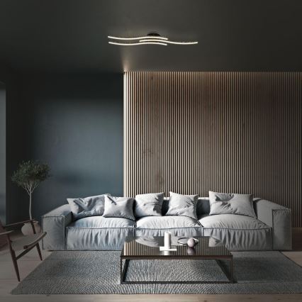 Brilo - Φωτιστικό οροφής LED LED/19W/230V 3000K μαύρο