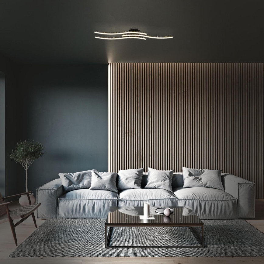 Brilo - Φωτιστικό οροφής LED LED/19W/230V 3000K μαύρο