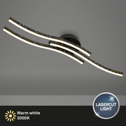 Brilo - Φωτιστικό οροφής LED LED/19W/230V 3000K μαύρο