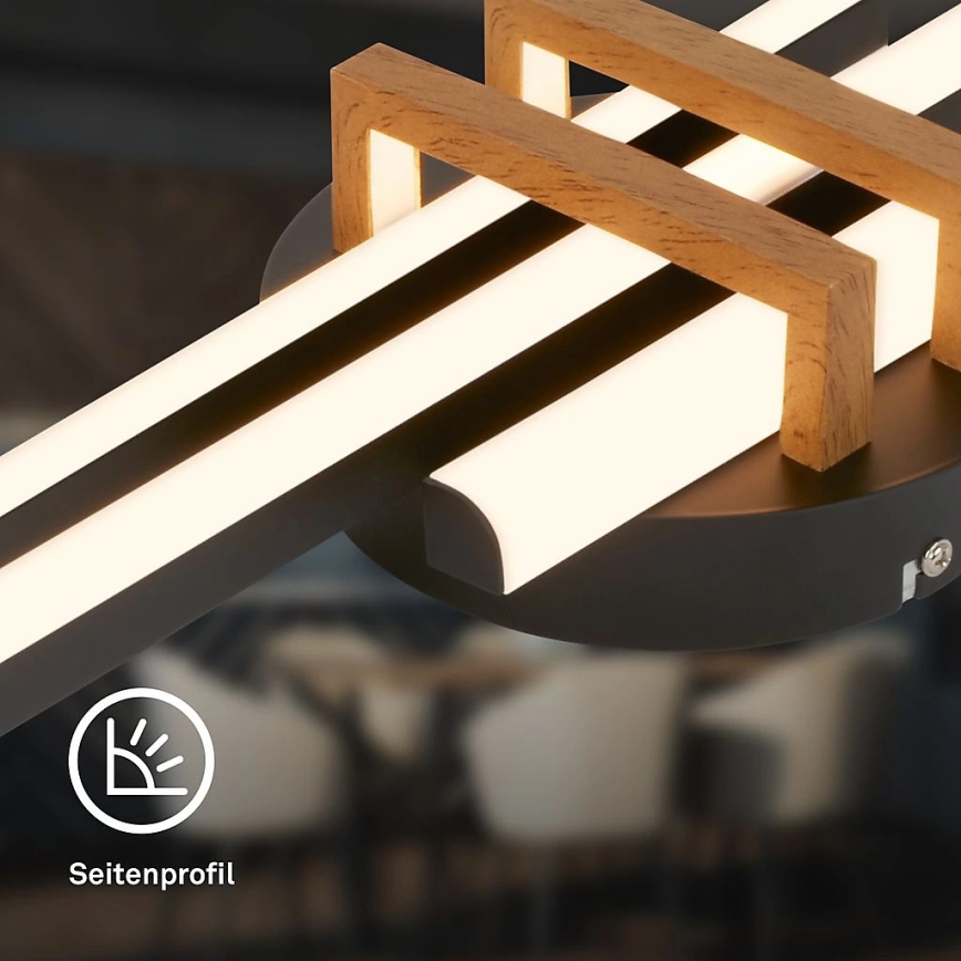 Brilo - Φωτιστικό οροφής LED TINKA LED/21W/230V 3000K μαύρο