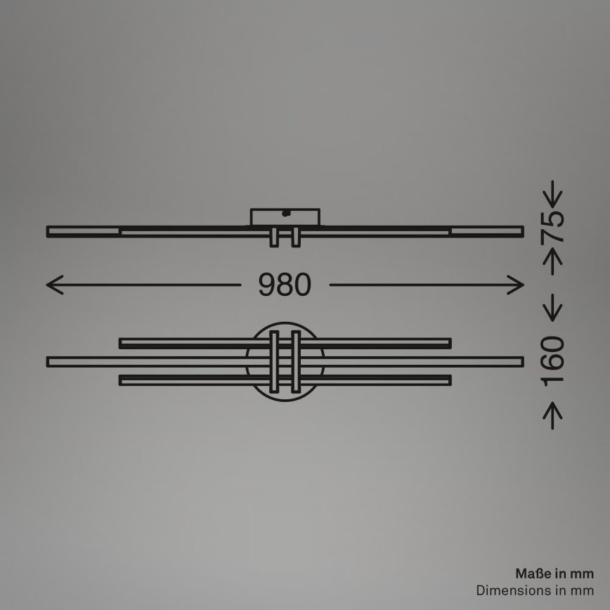 Brilo - Φωτιστικό οροφής TINKA LED/30W/230V 3000K μαύρο