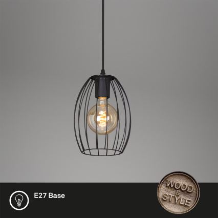 Brilo - Κρεμαστό φωτιστικό με καλώδιο WAKTU 1xE27/60W/230V