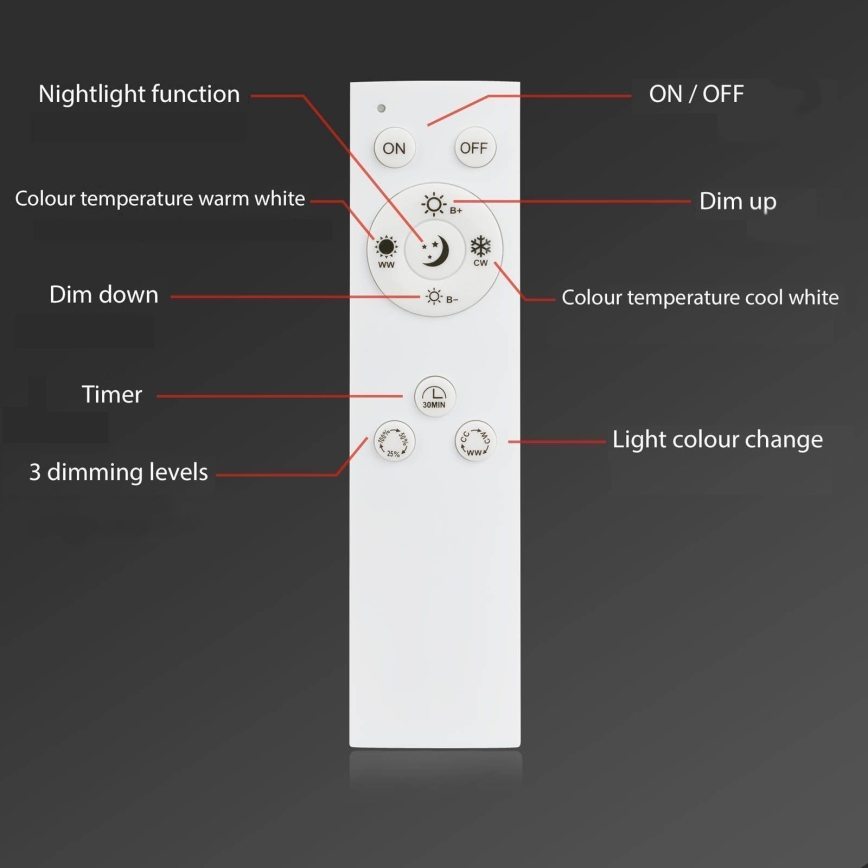 Brilo - LED Ρυθμιζόμενο φωτιστικό οροφής FRAME LED/50W/230V 2700-6500K Wi-Fi Tuya + τηλεχειριστήριο
