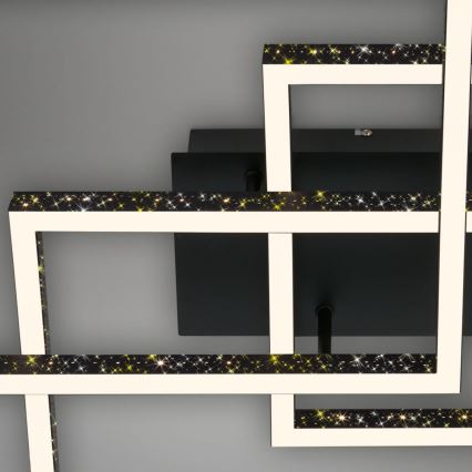 Brilo - LED Dimmable φωτιστικό οροφής FRAME LED/57W/230V 3000K μαύρο