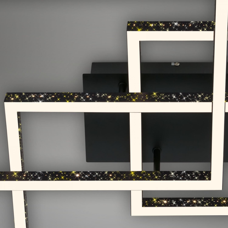 Brilo - LED Dimmable φωτιστικό οροφής FRAME LED/57W/230V 3000K μαύρο
