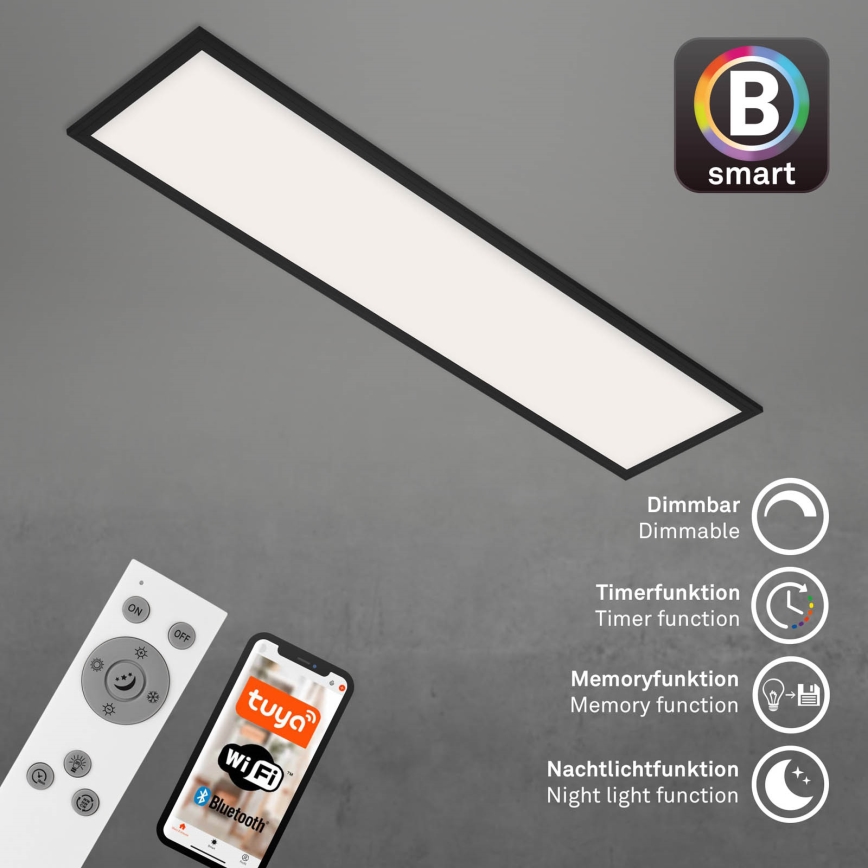 Brilo - LED Dimmable φωτιστικό οροφής PIATTO LED/28W/230V 3000-6500K Wi-Fi Tuya + τηλεχειριστήριο