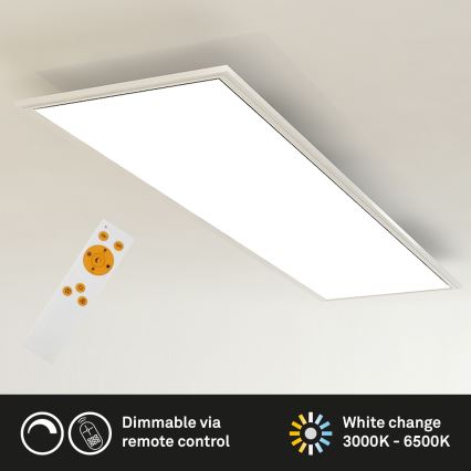 Brilo - LED Dimmable φωτιστικό οροφής SLIM LED/24W/230V 3000-6500K 100x25 cm + τηλεχειριστήριο