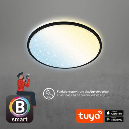 Brilo - LED Dimmable φωτιστικό οροφής STARRY SKY LED/24W/230V 3000-6500K Wi-Fi Tuya + τηλεχειριστήριο