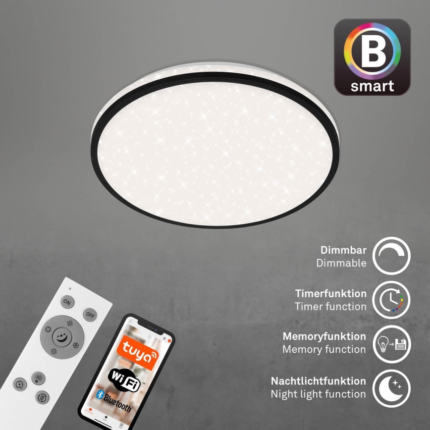 Brilo - LED Dimmable φωτιστικό οροφής STARRY SKY LED/24W/230V 3000-6500K Wi-Fi Tuya + τηλεχειριστήριο