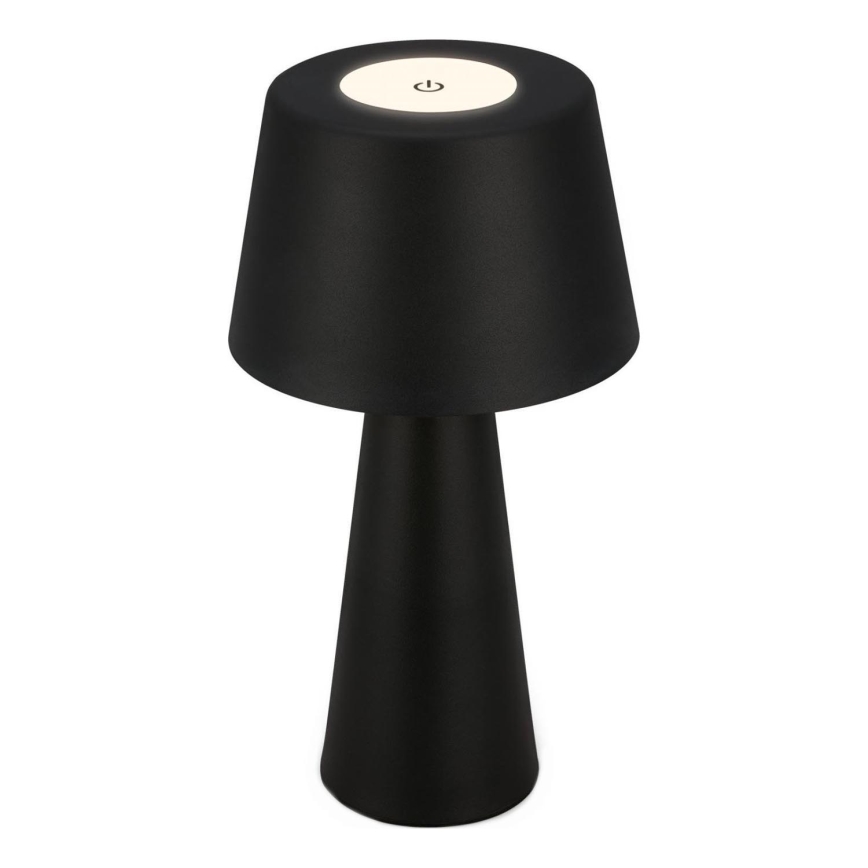 Brilo - LED Dimmable επαναφορτιζόμενο επιτραπέζιο φωτιστικό εξωτερικού χώρου LED/3,5W/5V IP44 μαύρο