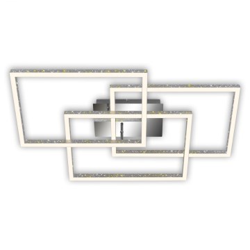 Brilo - LED Dimmable φωτιστικό οροφής FRAME LED/57W/230V 3000K ματ χρώμιο