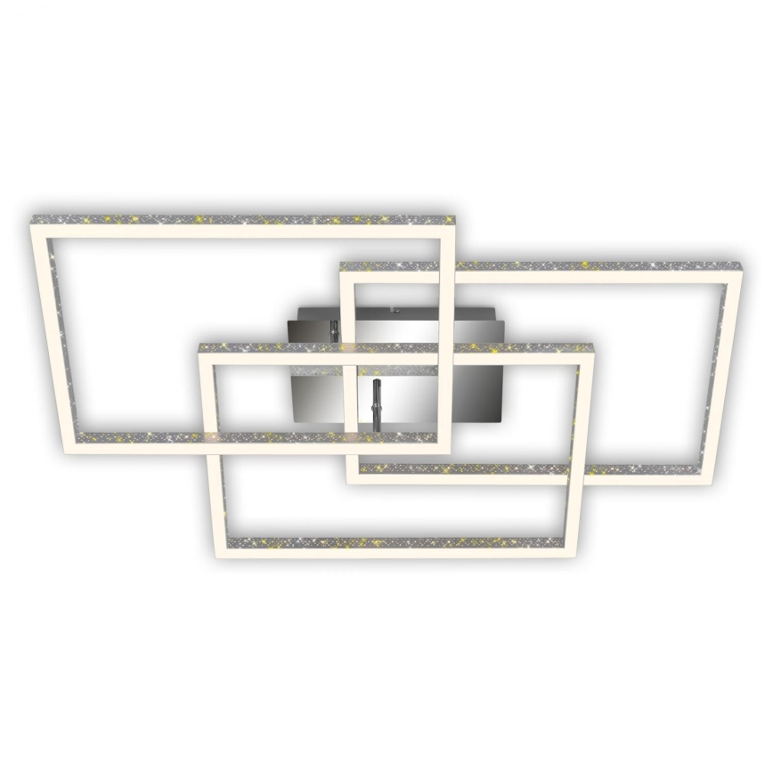 Brilo - LED Dimmable φωτιστικό οροφής FRAME LED/57W/230V 3000K ματ χρώμιο