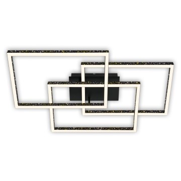 Brilo - LED Dimmable φωτιστικό οροφής FRAME LED/57W/230V 3000K μαύρο