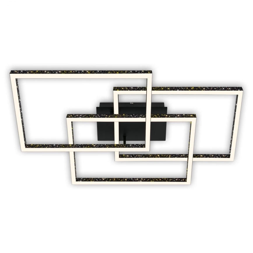 Brilo - LED Dimmable φωτιστικό οροφής FRAME LED/57W/230V 3000K μαύρο