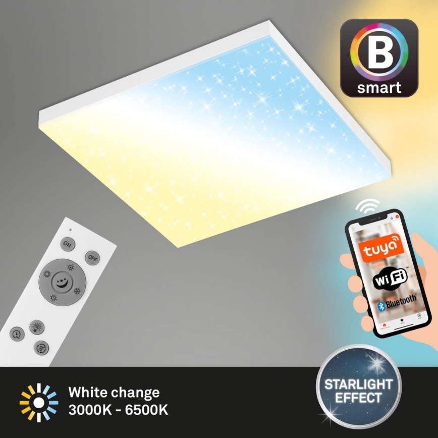 Brilo - LED Dimmable φωτιστικό οροφής FRAMELESS LED/24W/230V 3000-6500K Wi-Fi Tuya + τηλεχειριστήριο
