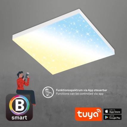 Brilo - LED Dimmable φωτιστικό οροφής FRAMELESS LED/24W/230V 3000-6500K Wi-Fi Tuya + τηλεχειριστήριο