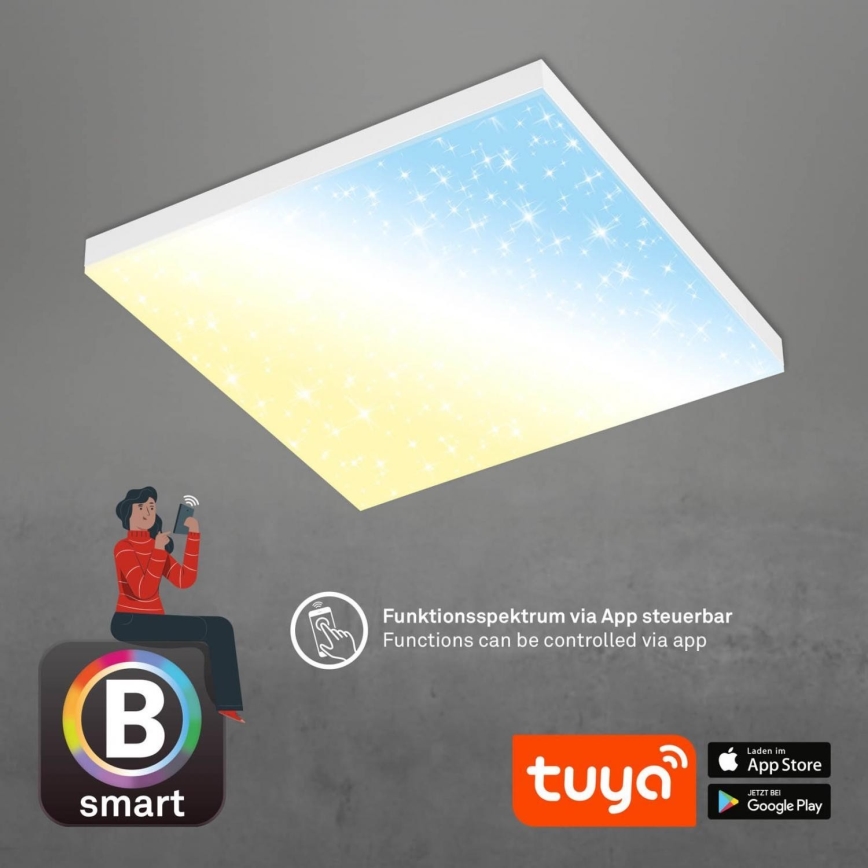 Brilo - LED Dimmable φωτιστικό οροφής FRAMELESS LED/24W/230V 3000-6500K Wi-Fi Tuya + τηλεχειριστήριο