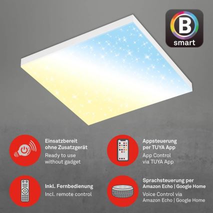 Brilo - LED Dimmable φωτιστικό οροφής FRAMELESS LED/24W/230V 3000-6500K Wi-Fi Tuya + τηλεχειριστήριο