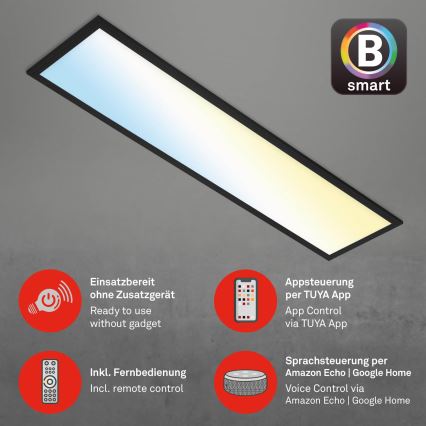 Brilo - LED Dimmable φωτιστικό οροφής PIATTO LED/28W/230V 3000-6500K Wi-Fi Tuya + τηλεχειριστήριο