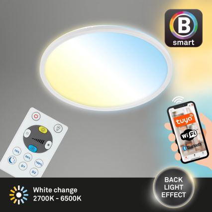 Brilo - LED Dimmable φωτιστικό οροφής SLIM LED/22W/230V 2700-6500K Wi-Fi Tuya + τηλεχειριστήριο