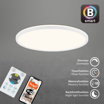 Brilo - LED Dimmable φωτιστικό οροφής SLIM LED/22W/230V 2700-6500K Wi-Fi Tuya + τηλεχειριστήριο