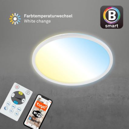 Brilo - LED Dimmable φωτιστικό οροφής SLIM LED/22W/230V 2700-6500K Wi-Fi Tuya + τηλεχειριστήριο