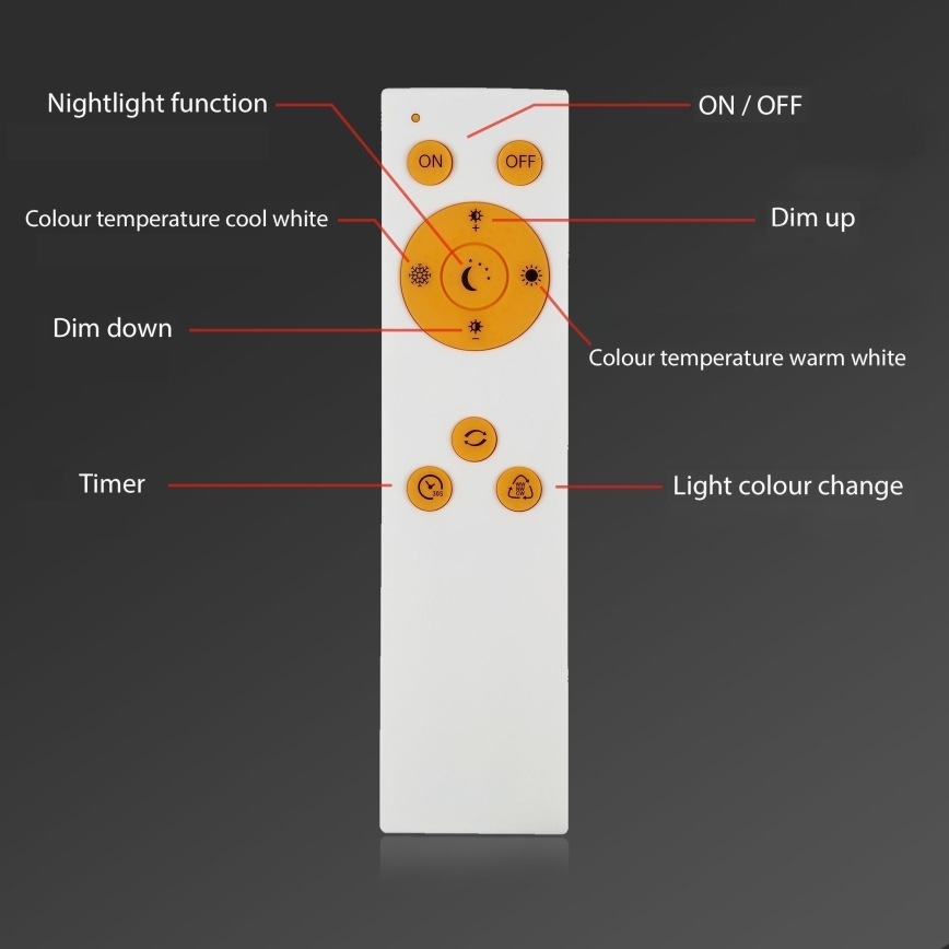 Brilo - LED Dimmable φωτιστικό οροφής SLIM LED/24W/230V 3000-6500K 100x25 cm + τηλεχειριστήριο