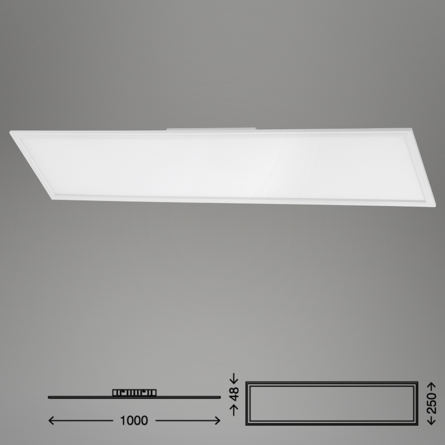 Brilo - LED Dimmable φωτιστικό οροφής SLIM LED/24W/230V 3000-6500K 100x25 cm + τηλεχειριστήριο