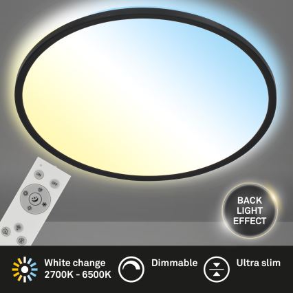 Brilo - LED Dimmable φωτιστικό οροφής SLIM LED/31W/230V 2700-6500K + τηλεχειριστήριο