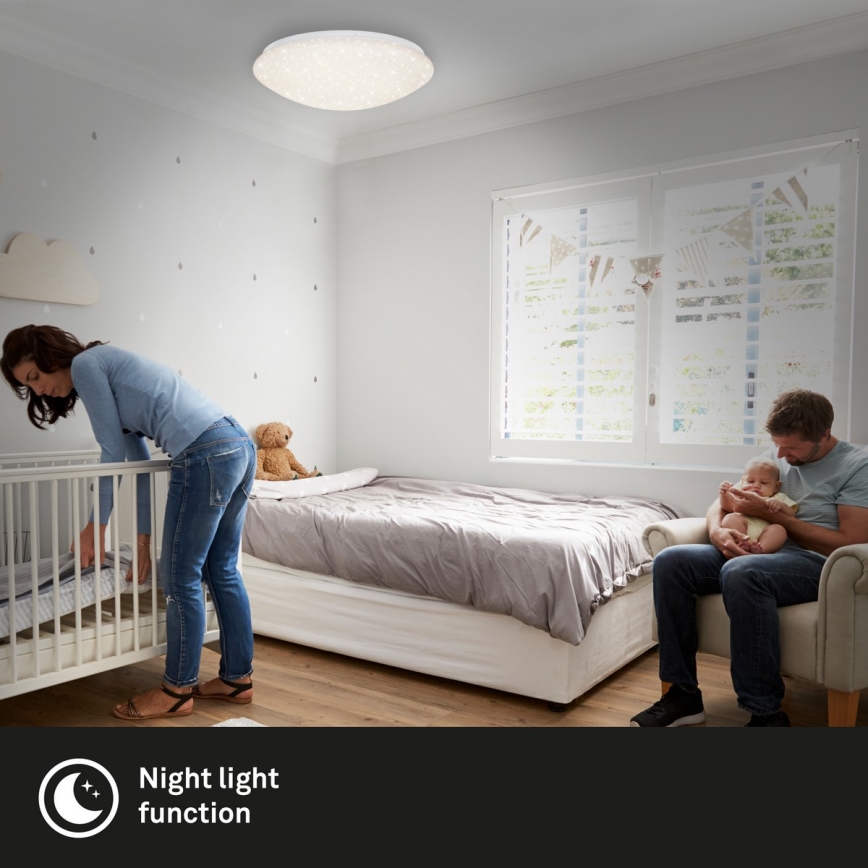 Brilo - LED Dimmable φωτιστικό οροφής STARRY SKY LED/22W/230V 3000-6000K + τηλεχειριστήριο