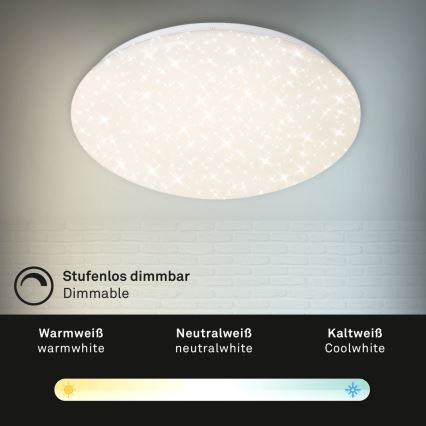 Brilo - LED Dimmable φωτιστικό οροφής STARRY SKY LED/22W/230V 3000-6000K + τηλεχειριστήριο