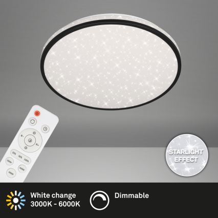 Brilo - LED Dimmable φωτιστικό οροφής STARRY SKY LED/24W/230V 3000-6000K + τηλεχειριστήριο