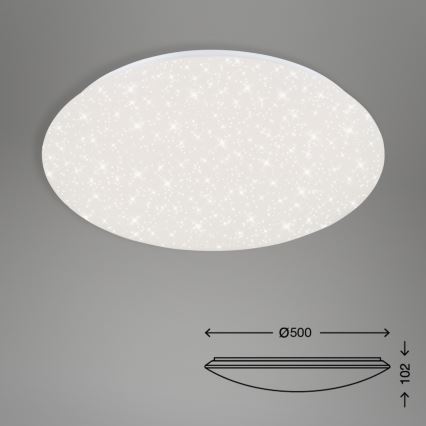 Brilo - LED Dimmable φωτιστικό οροφής STARRY SKY LED/40W/230V 3000-6000K + τηλεχειριστήριο