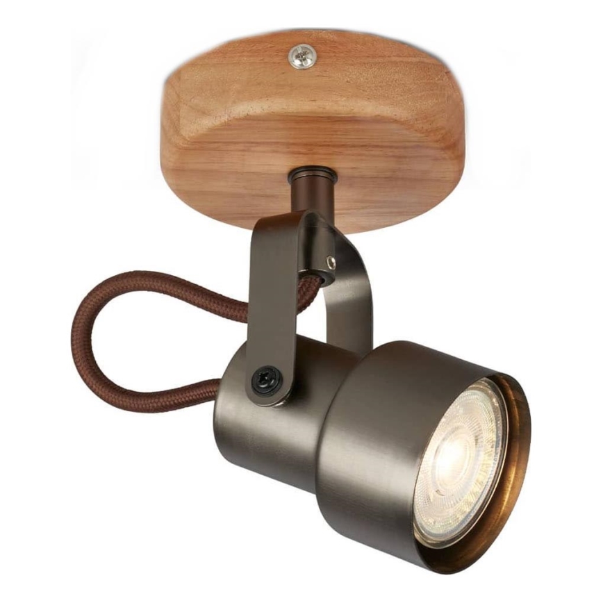 Brilo - LED σημειακό φωτιστικό TAHUN 1xGU10/5W/230V καφέ