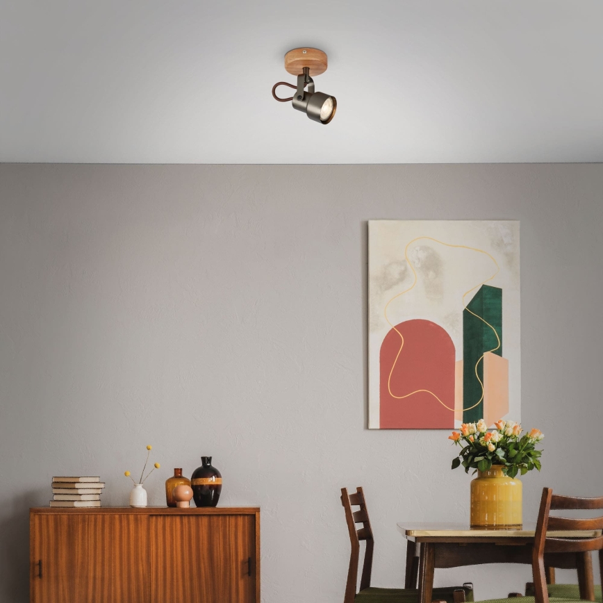 Brilo - LED σημειακό φωτιστικό TAHUN 1xGU10/5W/230V καφέ