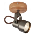 Brilo - LED σποτ φωτιστικό TAHUN 1xGU10/5W/230V 3000K καφέ