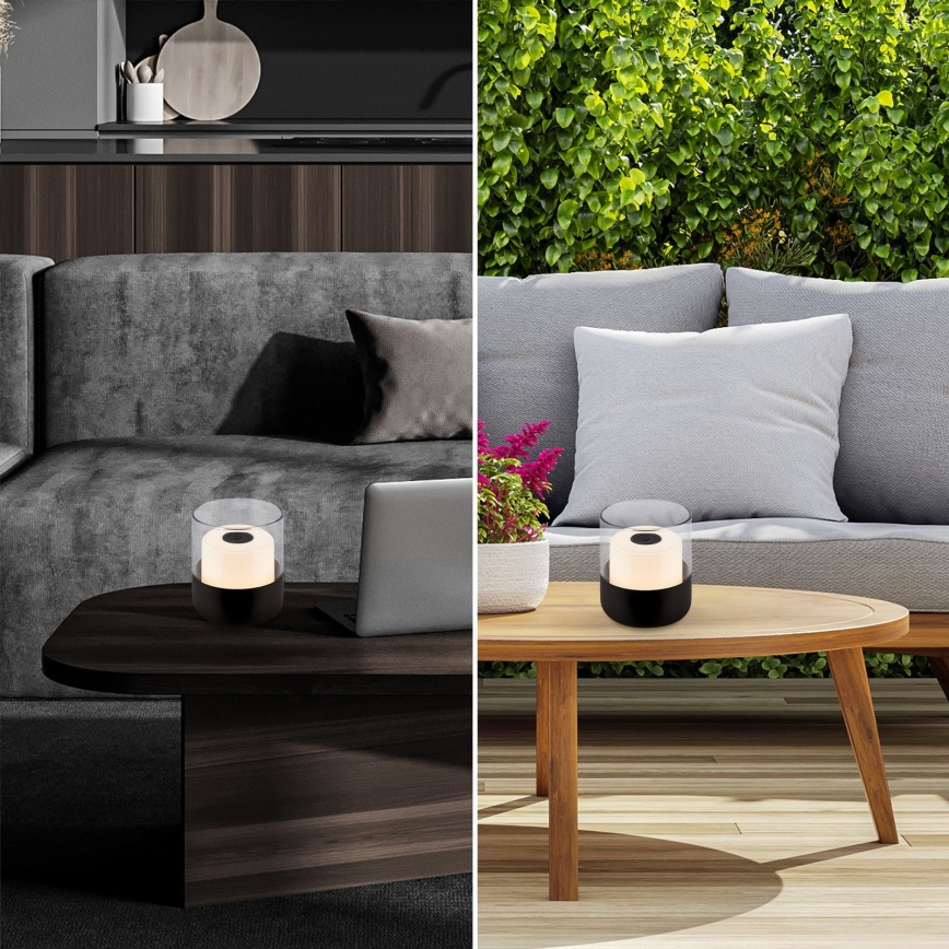 Brilo - LED Ρυθμιζόμενη εξωτερική επαναφορτιζόμενη επιτραπέζια λάμπα LILET LED/2W/5V IP44