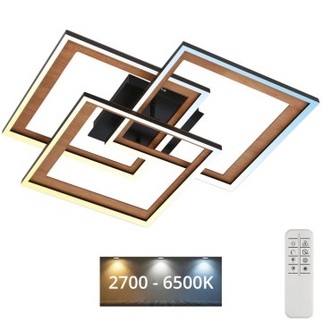 Brilo - LED Ρυθμιζόμενο φωτιστικό οροφής FRAME LED/45W/230V 2700-6500K + τηλεχειριστήριο