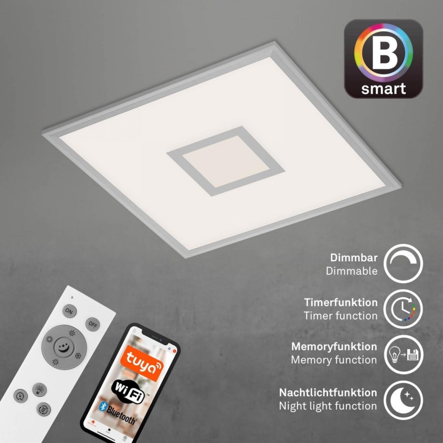 Brilo - LED RGB dimmable φωτιστικό οροφής CENTRO LED/24W/230V 2700-6500K Wi-Fi Tuya + τηλεχειριστήριο