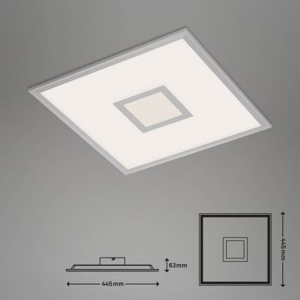 Brilo - LED RGB dimmable φωτιστικό οροφής CENTRO LED/24W/230V 2700-6500K Wi-Fi Tuya + τηλεχειριστήριο